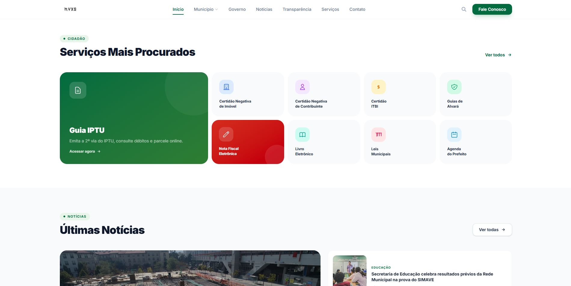 Website Municipal Modelo 1